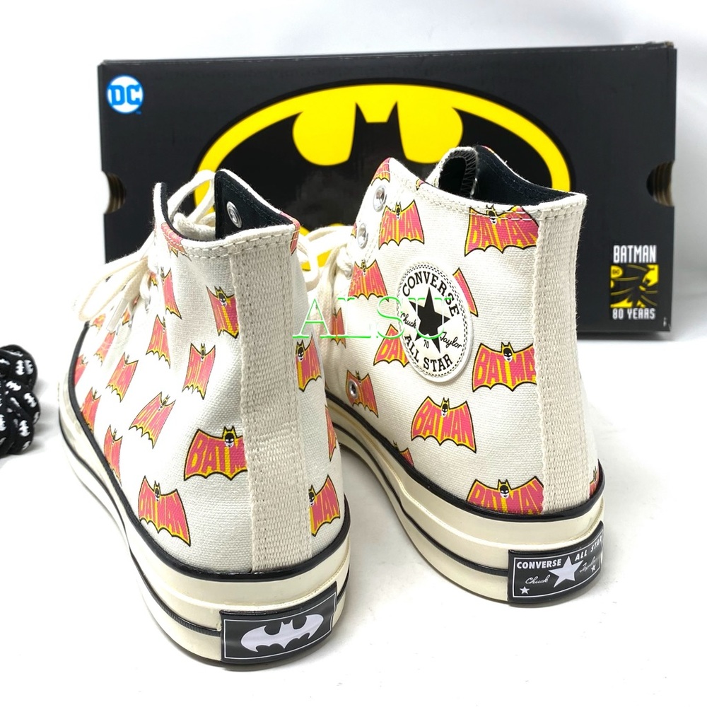 Converse & DC Batman Chuck 70 High Canvas  Egret M - Picture 5 of 12